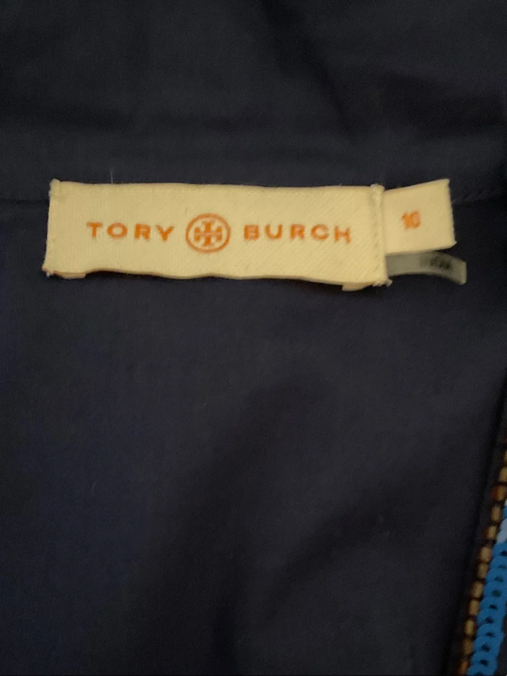 Tory Burch Embroidered Beaded Tunic Top Size 10
